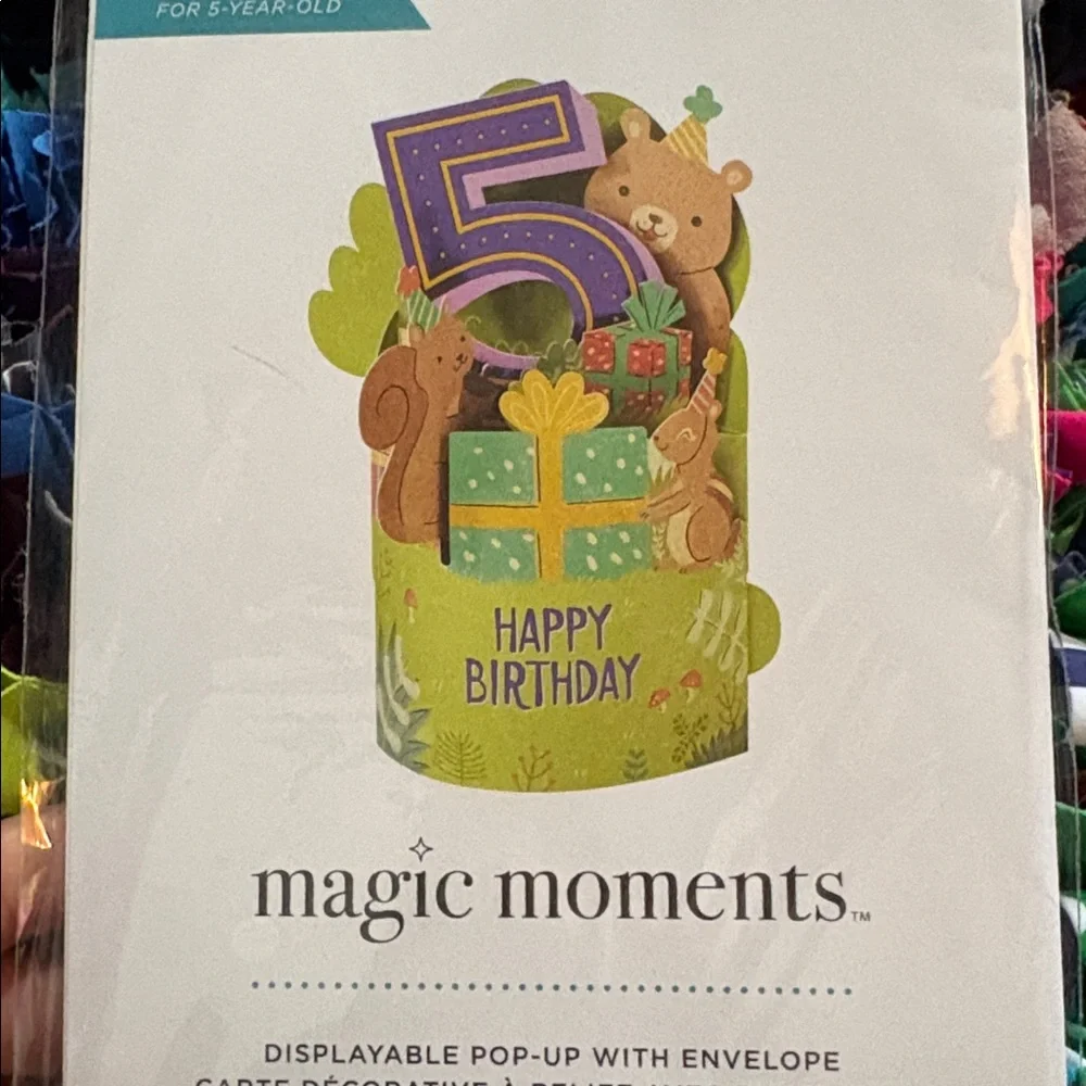 🆕American Greetings-Magic Moments 5th Birthday Pop Up Card